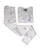 Children's Raschel Thermal Knit Long Underwear Set for Girls