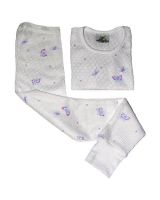 Children's Raschel Thermal Knit Long Underwear Set for Girls